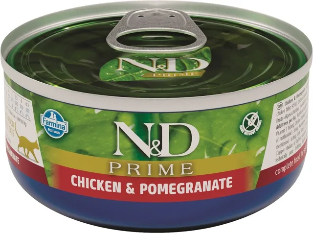 N&amp;D Cat Prime Adult Chicken &amp; Pomegranate 80g