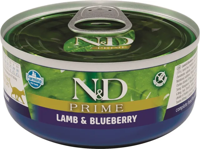 N&amp;D CAT PRIME Adult Lamb &amp; Blueberry 80g