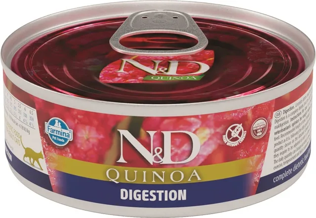 N&amp;D Cat QUINOA Adult Digestion Lamb &amp; Fennel 80g