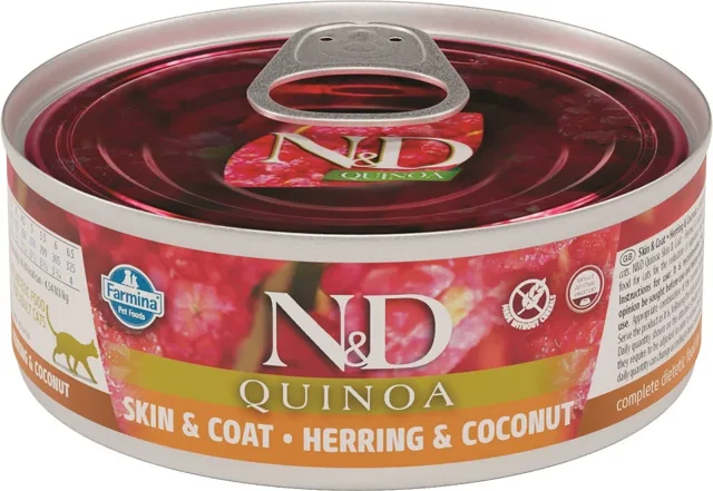 N&amp;D Cat QUINOA Adult Herring &amp; Coconut 80g