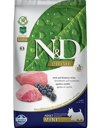 N&amp;D Dog GrainFree Lamb &amp; Blueberry Adult Mini 2 x 7 kg