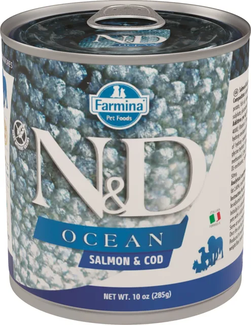 N&amp;D DOG OCEAN Adult Salmon &amp; Codfish 285g