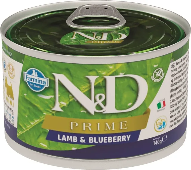 N&amp;D DOG PRIME Adult Lamb &amp; Blueberry Mini 140g