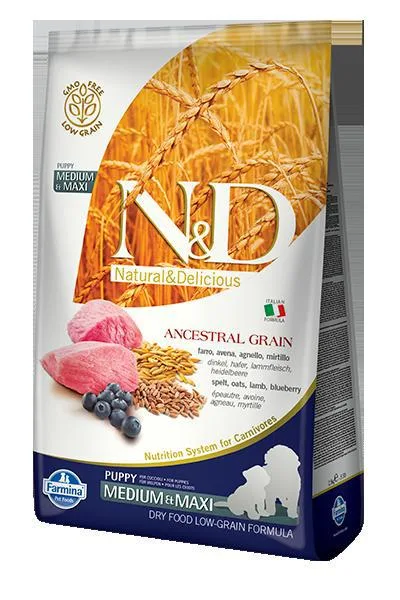N&amp;D Dog Puppy Medium/Large Lamb/Blueberry Low Grain - 2,5kg