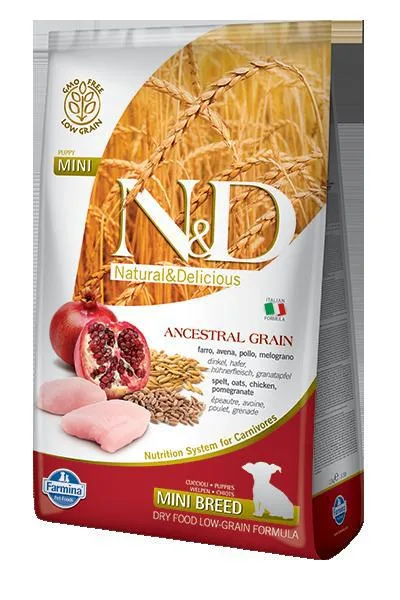 N&amp;D Dog Puppy Mini Chicken/Pomegranate Low Grain - 7kg