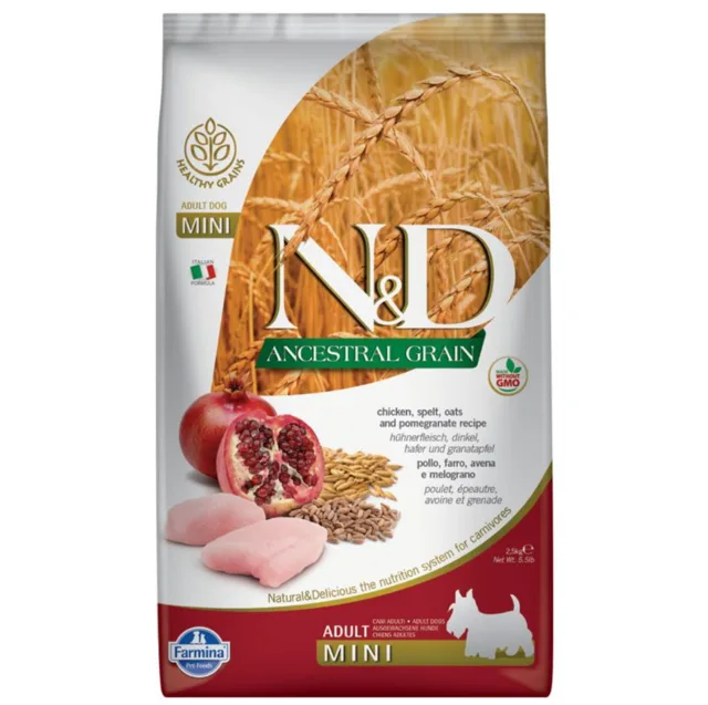 N&amp;D Dog Small/Medium Light Chicken/Pomegranate Low Grain - 2,5kg