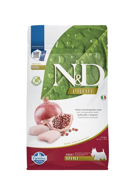 N&amp;D Grain Free Adult Mini Chicken &amp; Pomegranate 800g