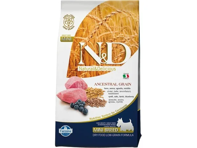 N&amp;D Grain Free Dog Adult Mini Lamb &amp; Blueberry 2,5kg