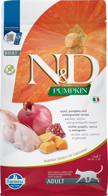 N&amp;D GrainFree pumpkin Cat Quail &amp; Pomegranate 1.5 kg
