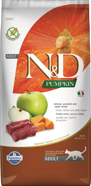 N&amp;D GrainFree Pumpkin Cat Venison &amp; Apple 5 kg