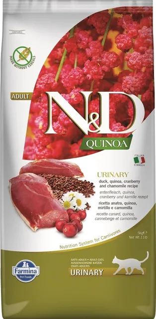 N&amp;D GrainFree Quinoa CAT Urinary Duck &amp; Cranberry 5kg