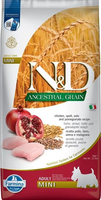N&amp;D Low Grain Chicken &amp; Pomegranate Adult Mini Dog 7 kg