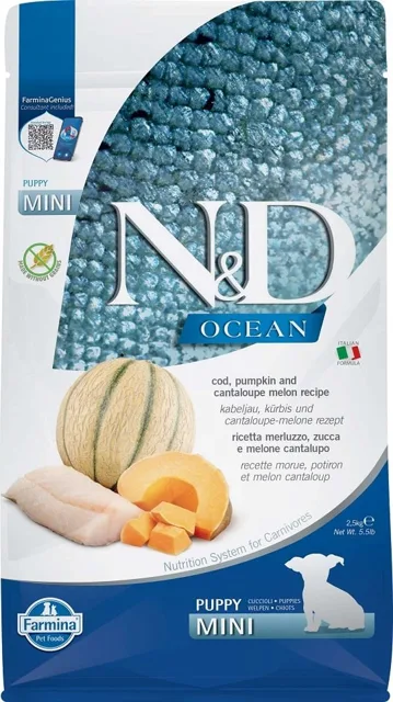 N&amp;D Ocean Puppy Mini Codfish &amp; Pumpkin &amp; Melon 2,5 kg