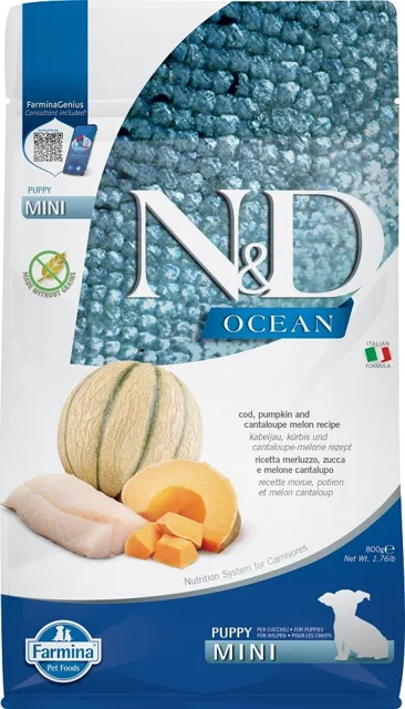 N&amp;D Ocean Puppy Mini Codfish &amp; Pumpkin &amp; Melon 800 g