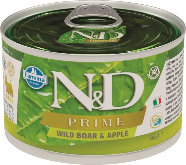 N&amp;D Prime Adult Boar &amp; Apple Mini 140 g