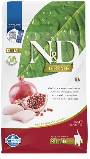 N&amp;D Prime Cat Kitten Chicken &amp; Pomegranate 300g