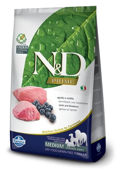 N&amp;D Prime Dog Adult Medium/Large Lamb/Blueberry - 2,5kg