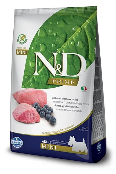 N&amp;D Prime Dog Mini Adult Lamb/Blueberry - 800g