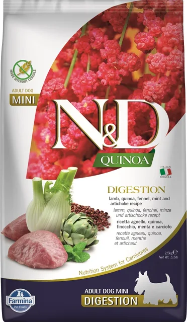 N&amp;D Quinoa Dog Adult Mini Digestion 2.5 kg
