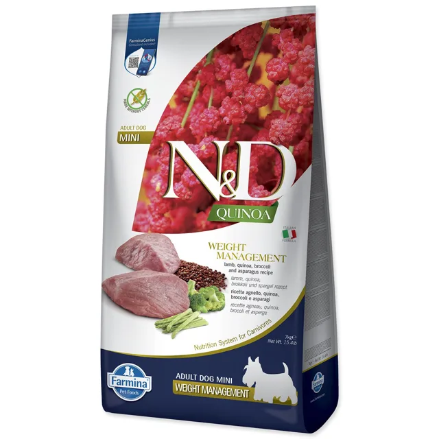 N&D Krmivo Dog Adult Quinoa Weight Management Lamb & Broccoli 7kg