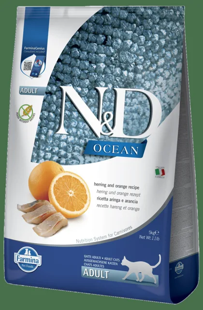 N&D Ocean Cat Adult Herring & Orange 5kg