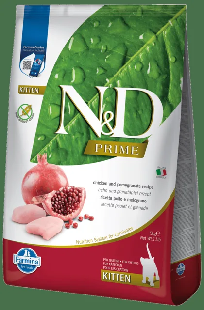 N&D Prime Cat Kitten Chicken & Pomegranate 5kg