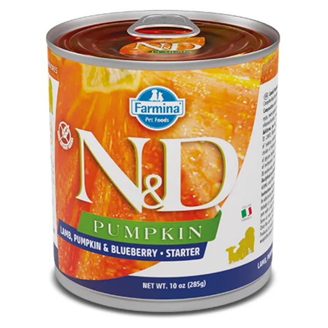 N&D Pumpkin Lamb & Blueberry Starter pro štěňata 285 g