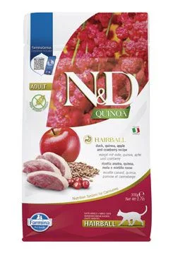 N&d Quinoa Cat Hairball Duck & Cranberry 300g
