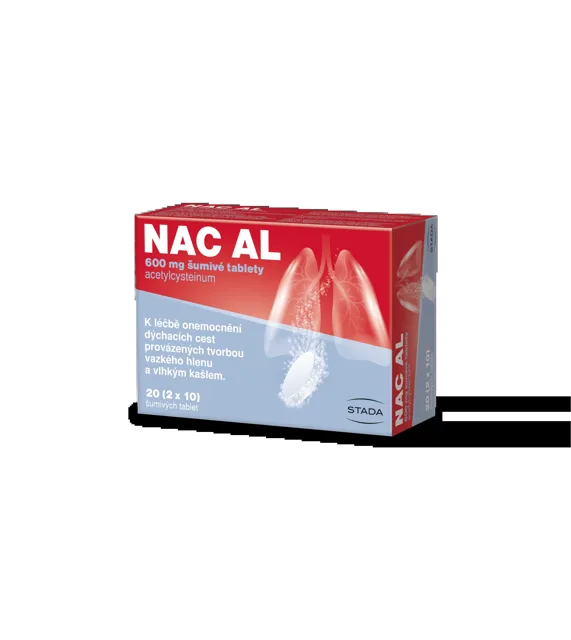 NAC AL, 600 mg 20 šumivých tablet