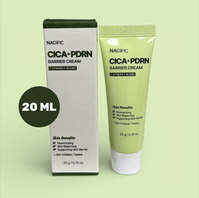 NACIFIC - Cica PDRN Barrier Cream - Regenerační krém s Cica a PDRN pro posílení kožní bariéry - 20 g