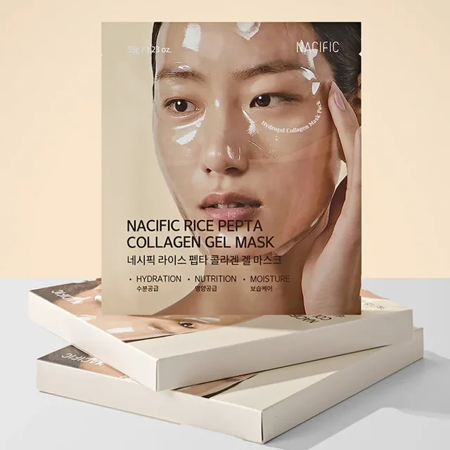 NACIFIC - Rice Pepta Collagen Gel Mask - Gelová pleťová maska s rýžovým extraktem, peptidy a kolagenem - 35 g