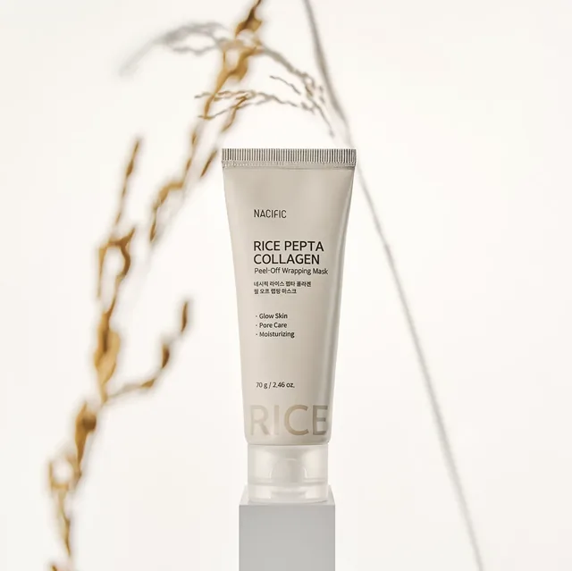 NACIFIC - Rice Pepta Collagen Peel-off Wrapping Mask - Slupovací maska s rýží, peptidy a kolagenem - 70g