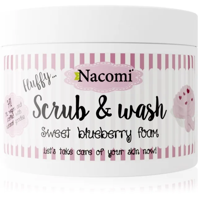 Nacomi Fluffy... Sweet Blueberry Foam tělový peeling 180 ml
