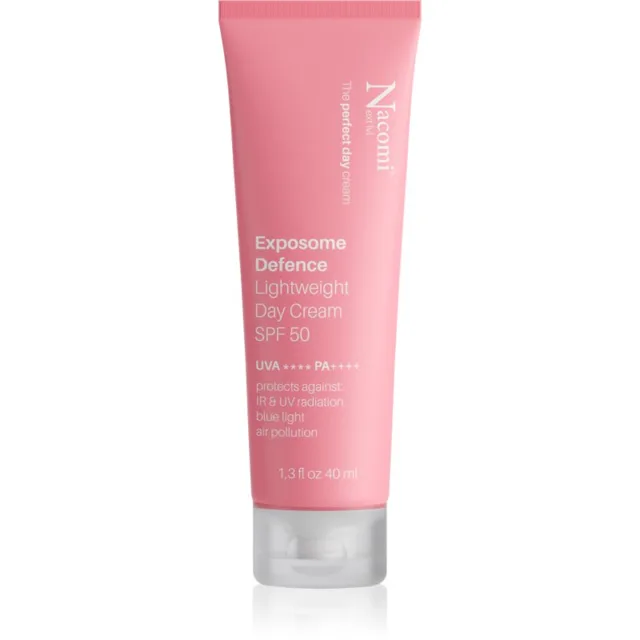 Nacomi Next Level Exposome defence lehký denní krém SPF 50 40 ml