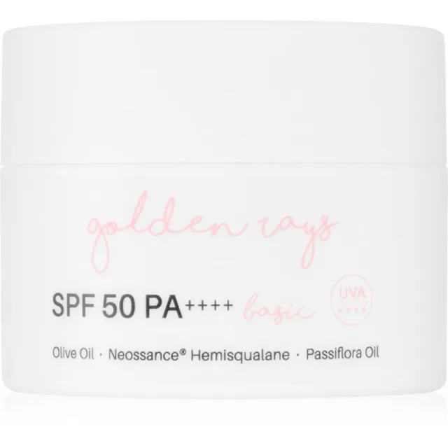 Nacomi Next Level Golden Rays hydratační denní krém SPF 50 holiday 50 ml