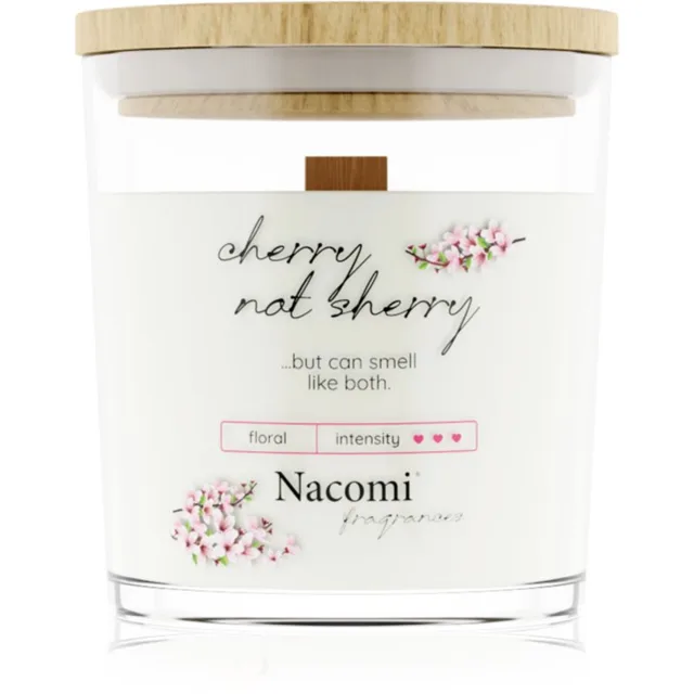 Nacomi Soy Candle Home Fragrances vonná svíčka s dřevěným knotem 140 g