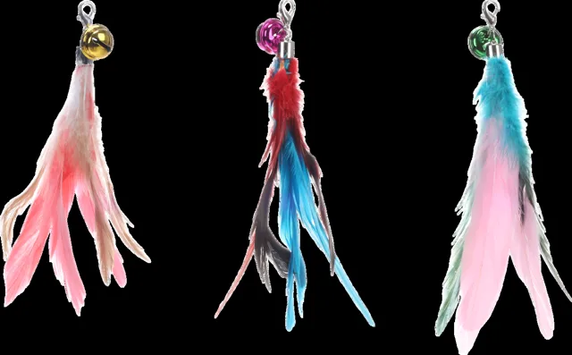 Náhradní peří Flamingo Maud k šidítku 20 cm 1 ks mix barev