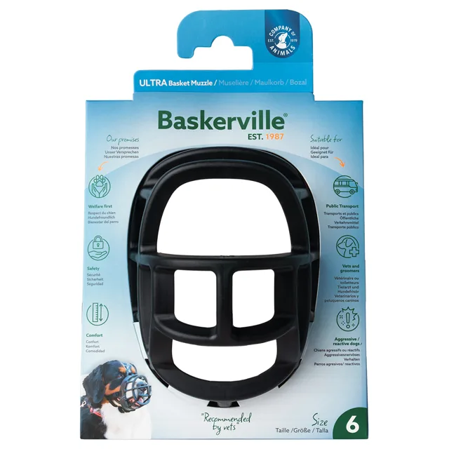Náhubek Baskerville Ultra 2.0 - vel. 6, např. rotvajler, německá doga