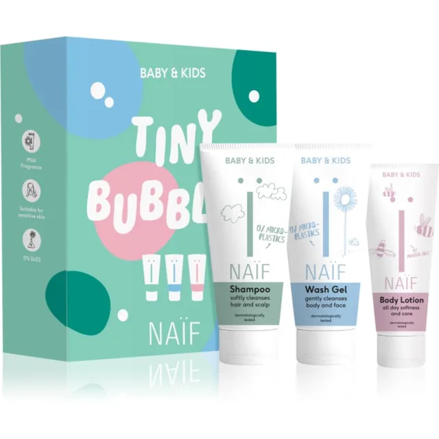 Naif Baby & Kids Tiny Bubbles dárková sada pro děti od narození