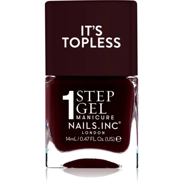 Nails Inc. It’s Topless gelový lak na nehty pro dlouhotrvající efekt odstín Billie 14 ml