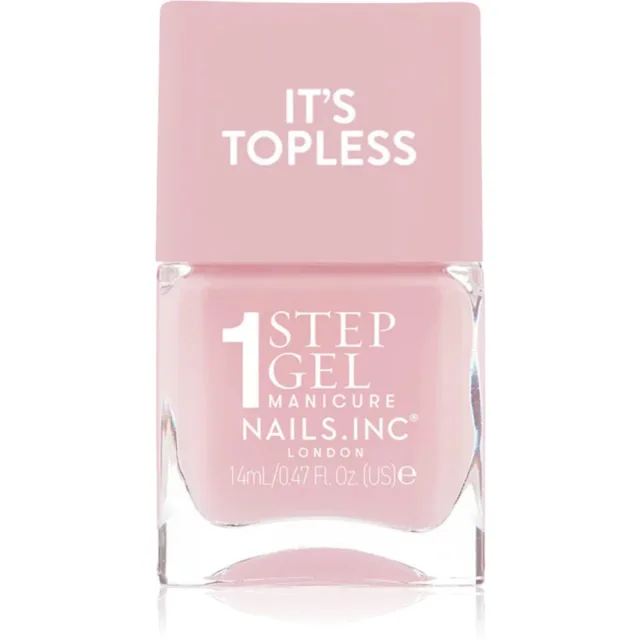 Nails Inc. It’s Topless gelový lak na nehty pro dlouhotrvající efekt odstín Florence 14 ml