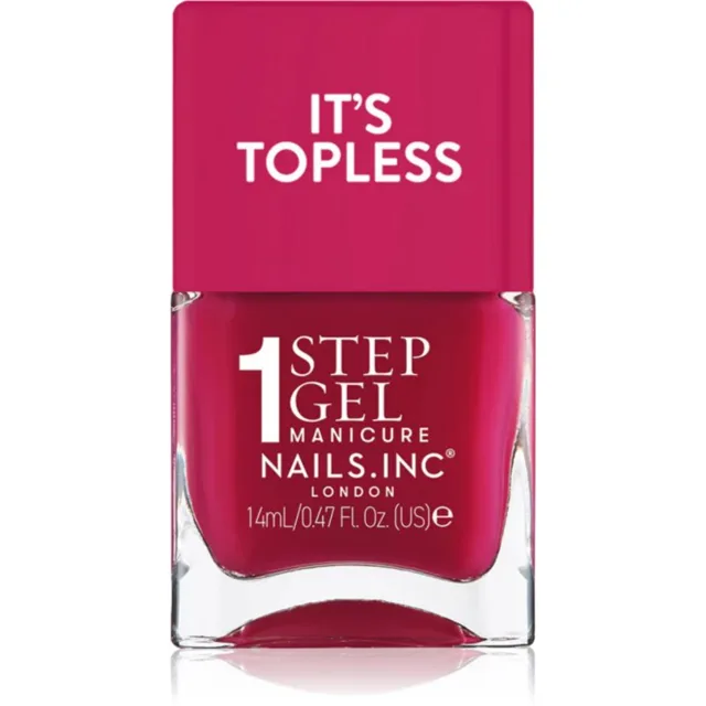 Nails Inc. It’s Topless gelový lak na nehty pro dlouhotrvající efekt odstín Kylie 14 ml