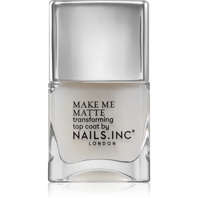 Nails.INC Nails Inc. Better on Top Matte – rychleschnoucí vrchní lak s matným efektem, 14 ml