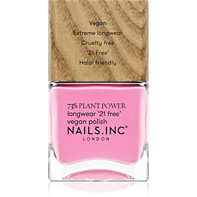Nails Inc. Plant Power dlouhotrvající lak na nehty odstín Detox On Repeat 14 ml