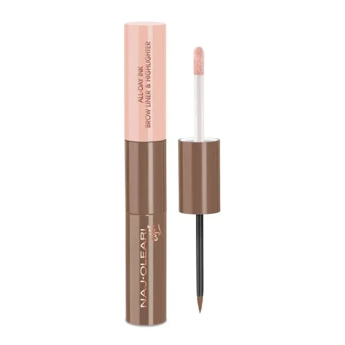 Naj-Oleari All-day Ink Brow Liner & Highlighter dlouhotrvající barva a rozjasňovač na obočí - 01 blondes 2,8 ml + 3,1 ml