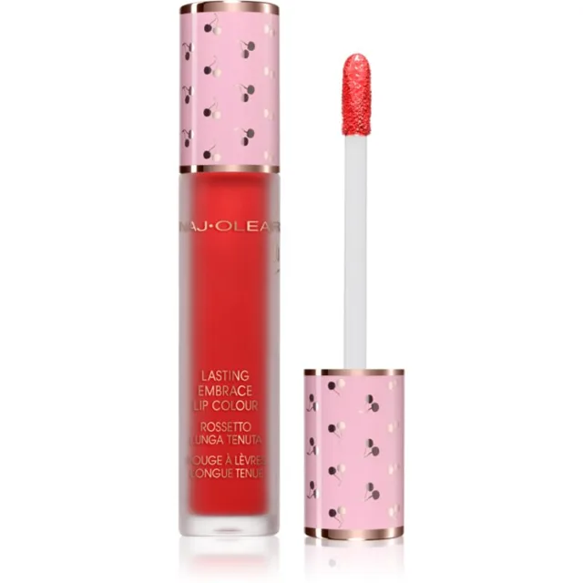 Naj Oleari Lasting Embrace Lip Colour tekutá rtěnka pro ženy 07 Poppy Red 5 ml