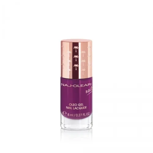 Naj-Oleari Oleo gel Nail Lacquer lak na nehty s gelovým efektem - 18 blueberry juice 8 ml