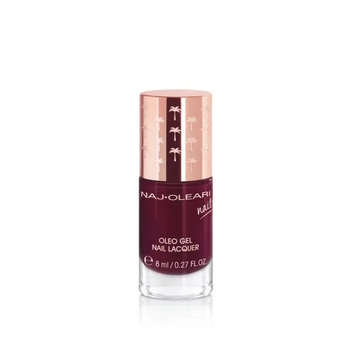 Naj-Oleari Oleo gel Nail Lacquer lak na nehty s gelovým efektem - 25 black red 8 ml