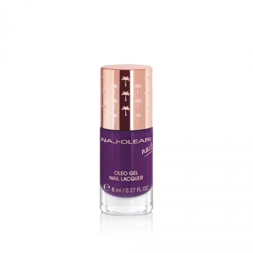 Naj-Oleari Oleo gel Nail Lacquer lak na nehty s gelovým efektem - 28 eggplant purple 8 ml