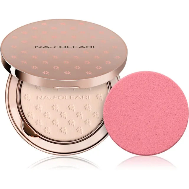 Naj Oleari Silk feel Wet & dry Powder Foundation make-up v houbičce pro ženy 01 Ivory 9.5 g